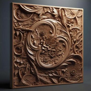 Patterns and decorations stl Hyperoides 4 3d model